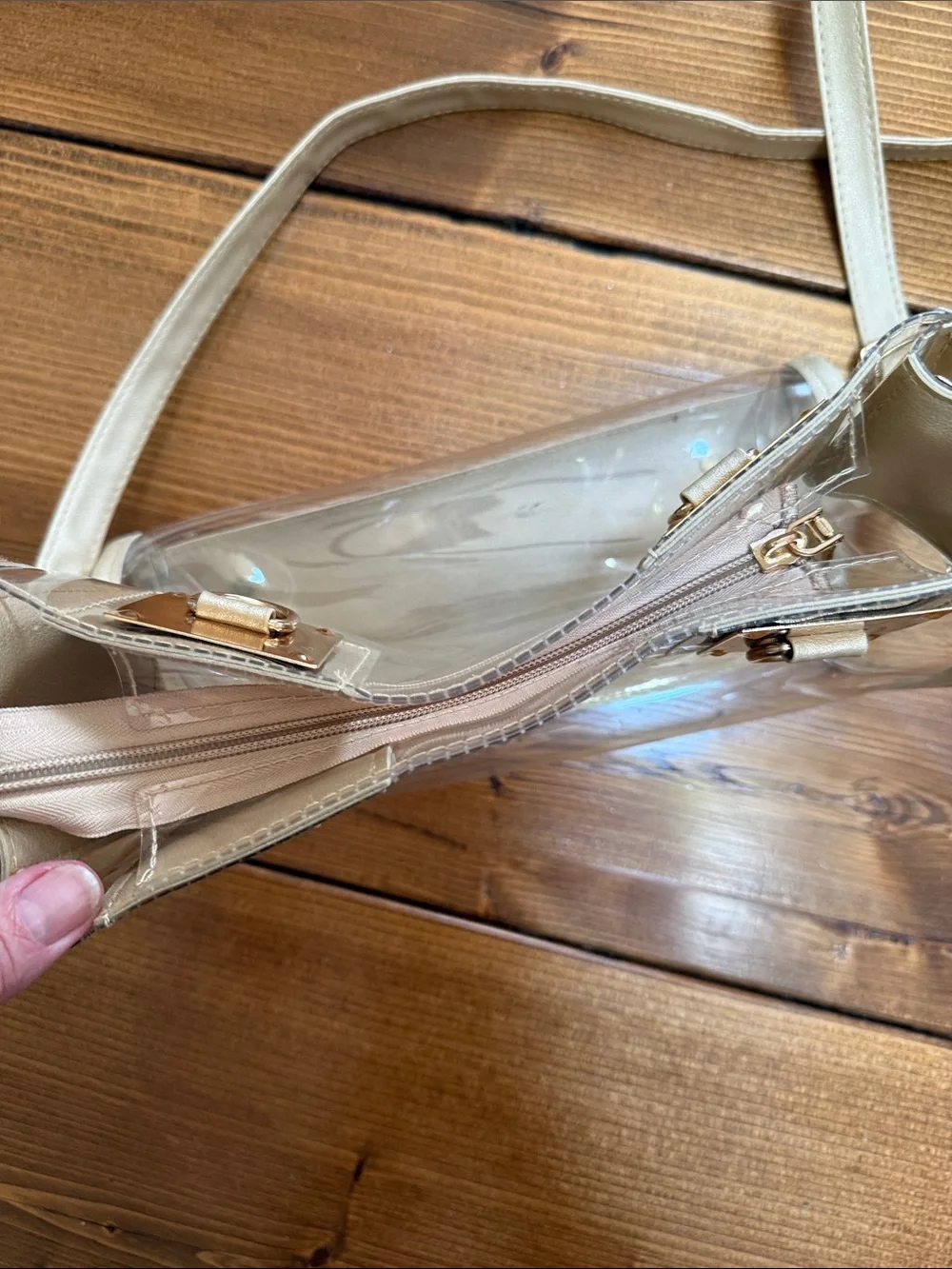 Clear concert/event crossbody bag